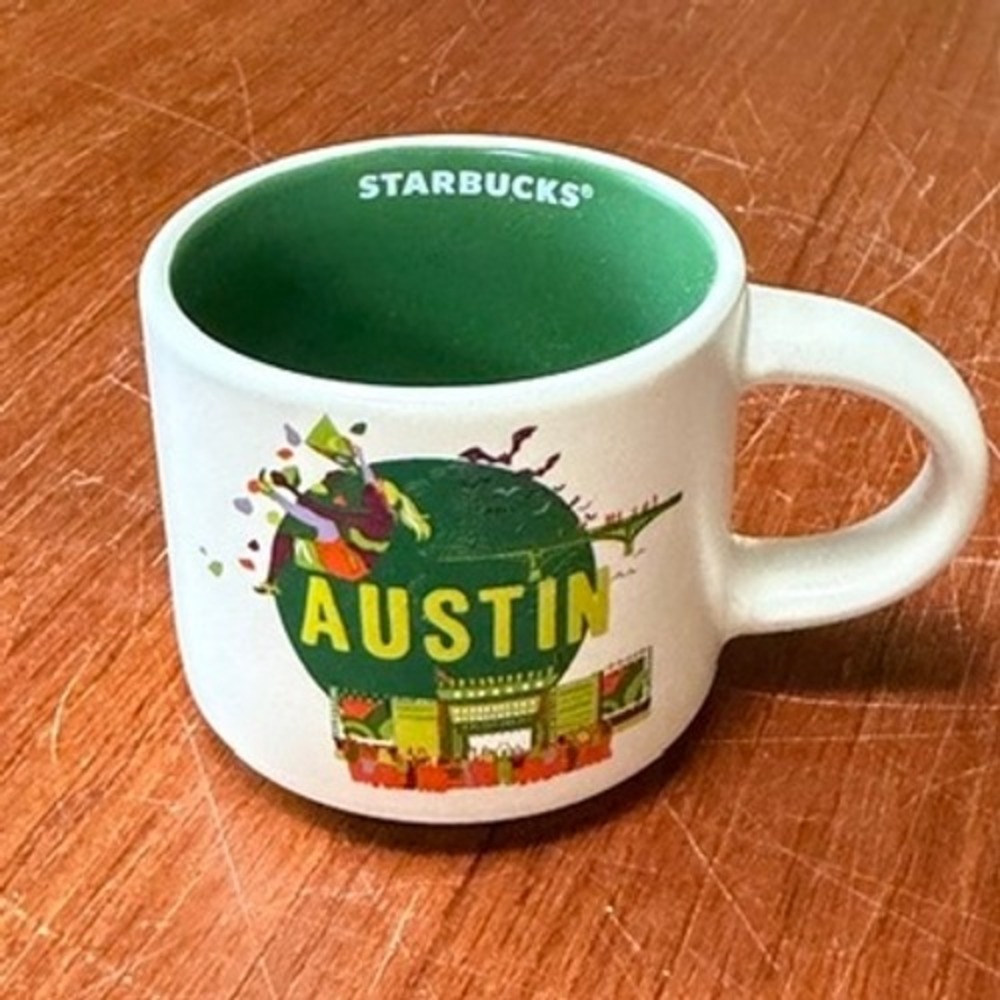 Starbucks Austin You Are Here Collection Espresso Mug 2oz Mini Ceramic Cup